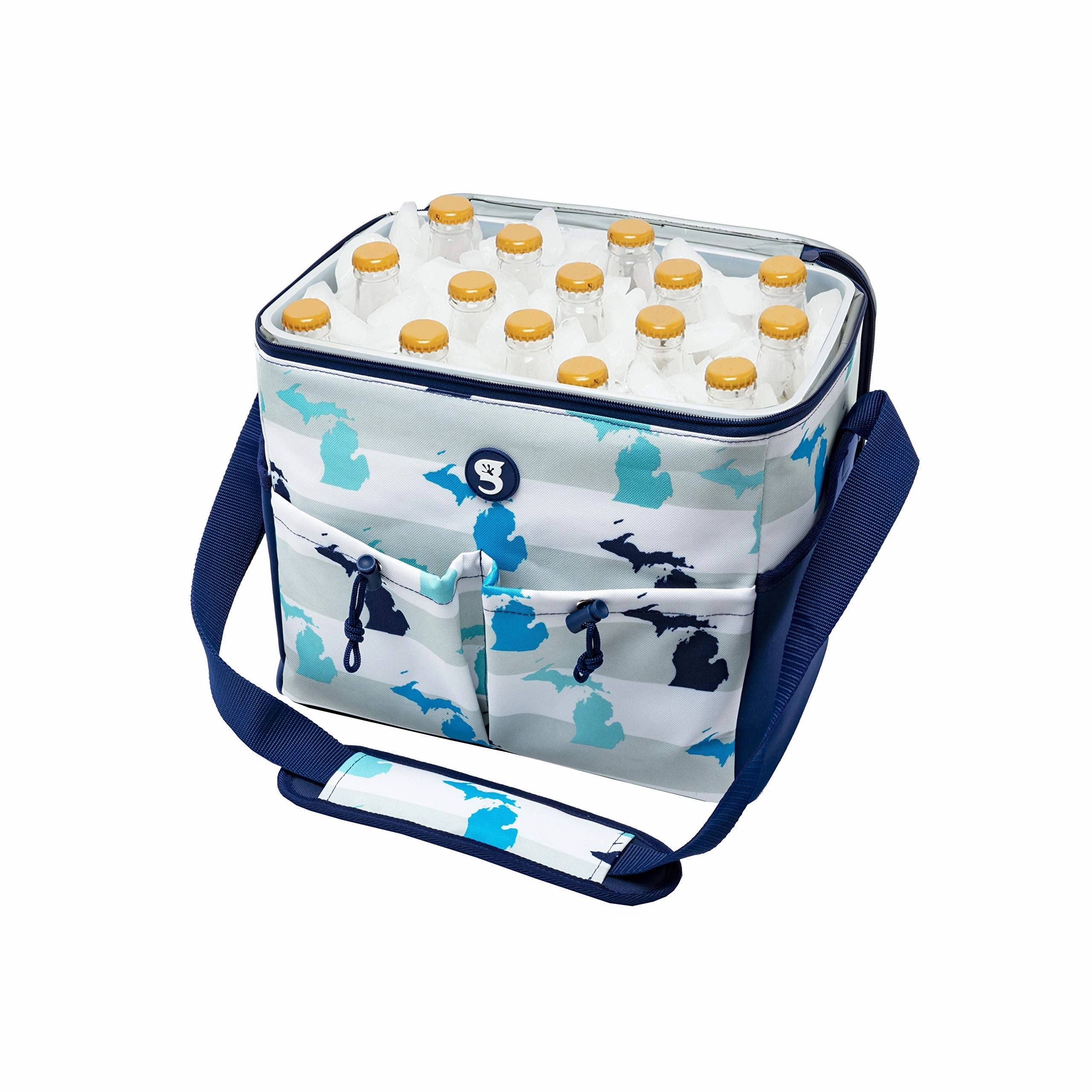 Geckobrands Large 15 bottle / 24 Can Cooler with Removable Hard Liner