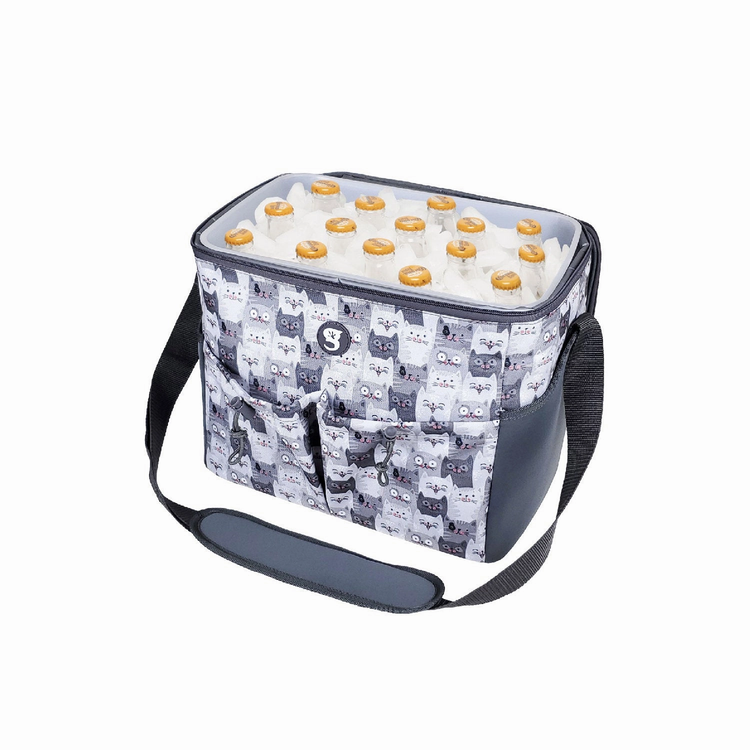 Geckobrands Medium 11 bottle / 12 Can Cooler with Removable Hard Liner