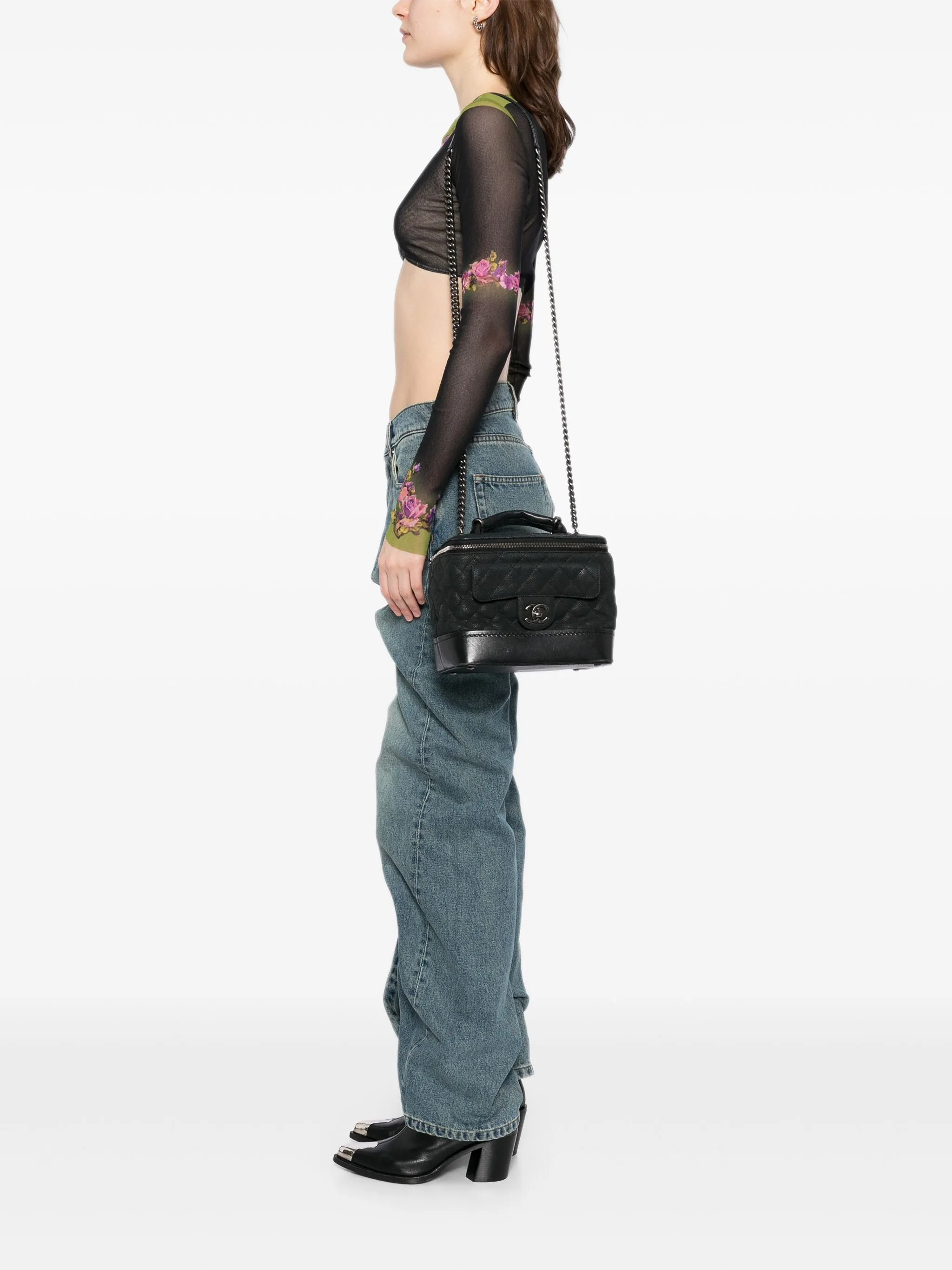 Globe Trotter Vanity Bag