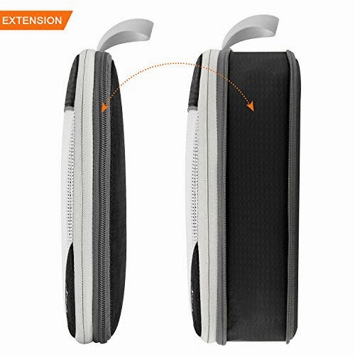 Gonex Compression Packing Cubes Mesh Organizers L M S XS Slim Laundry Bag Black