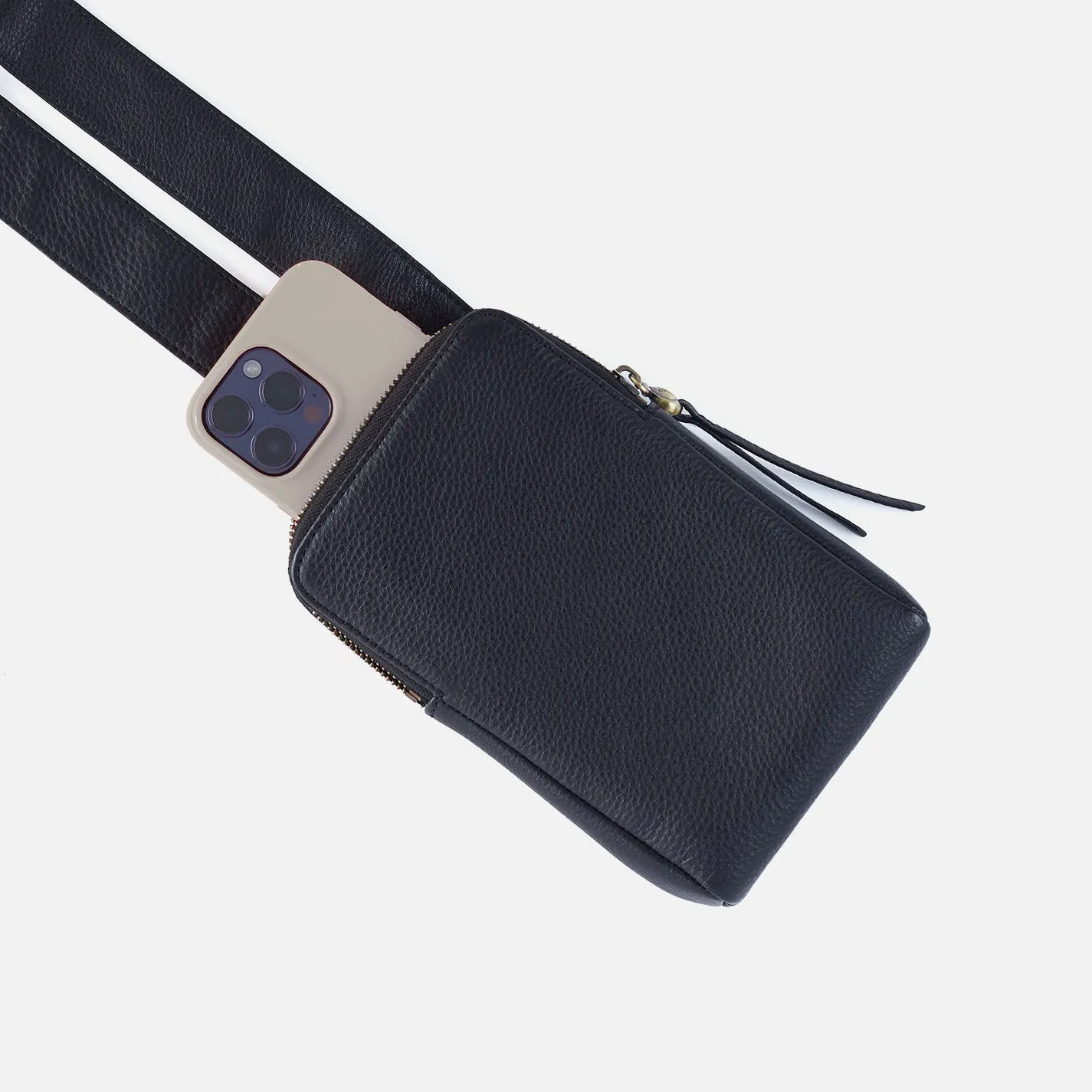 Grant Sling In Pebbled Leather - Black