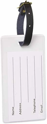 Graphics & More Cute Owl Pattern Luggage Tags Suitcase Carry-on Id, White