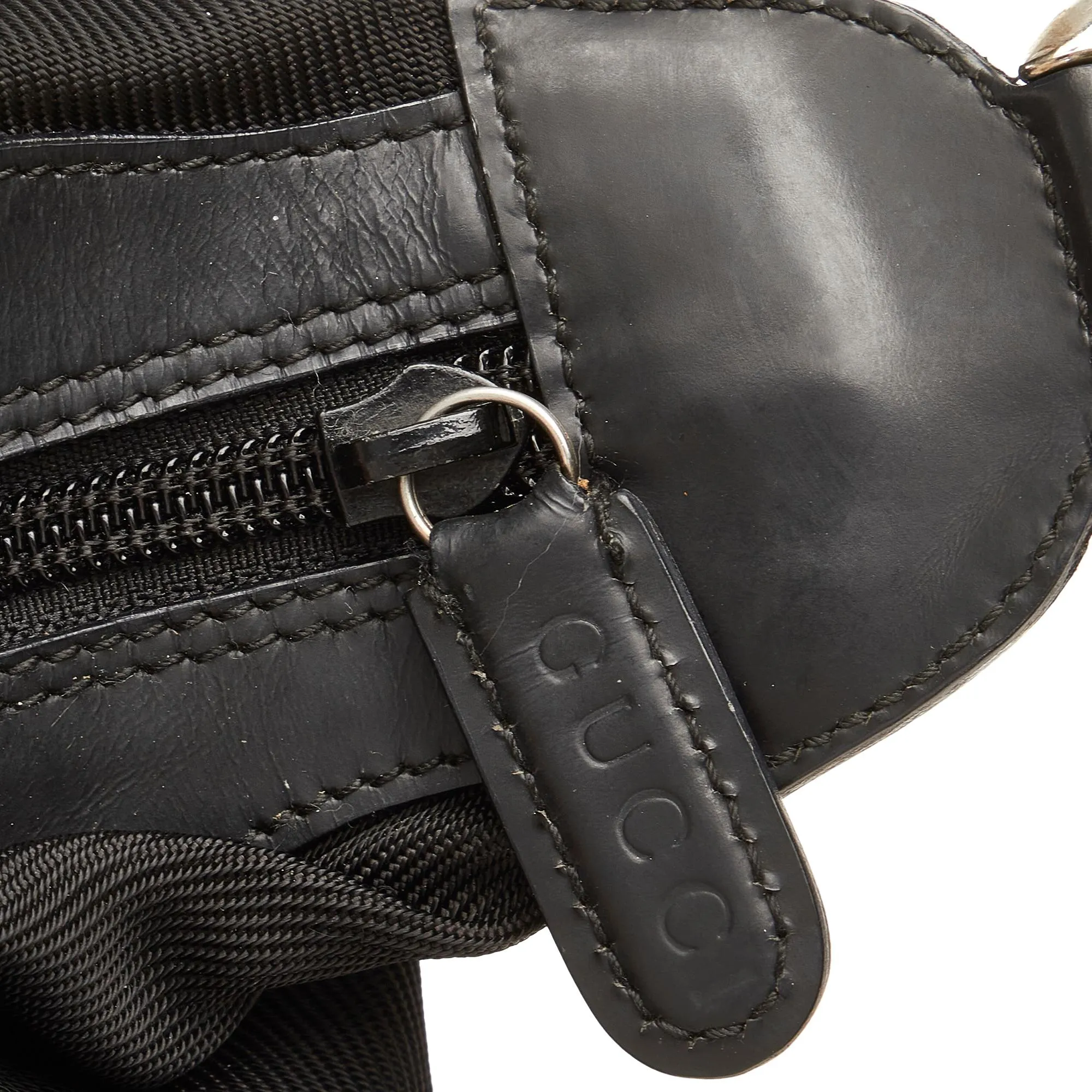 Gucci Bamboo Nylon Shoulder Bag