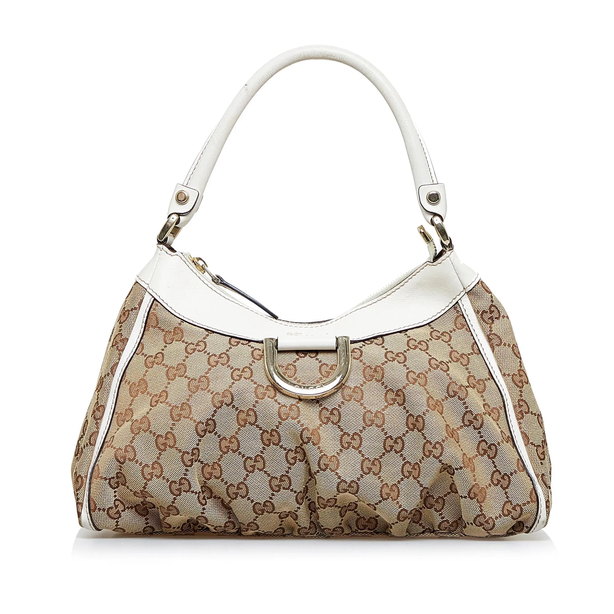 Gucci GG Canvas Abbey D-Ring Shoulder Bag (SHG-rFztis)