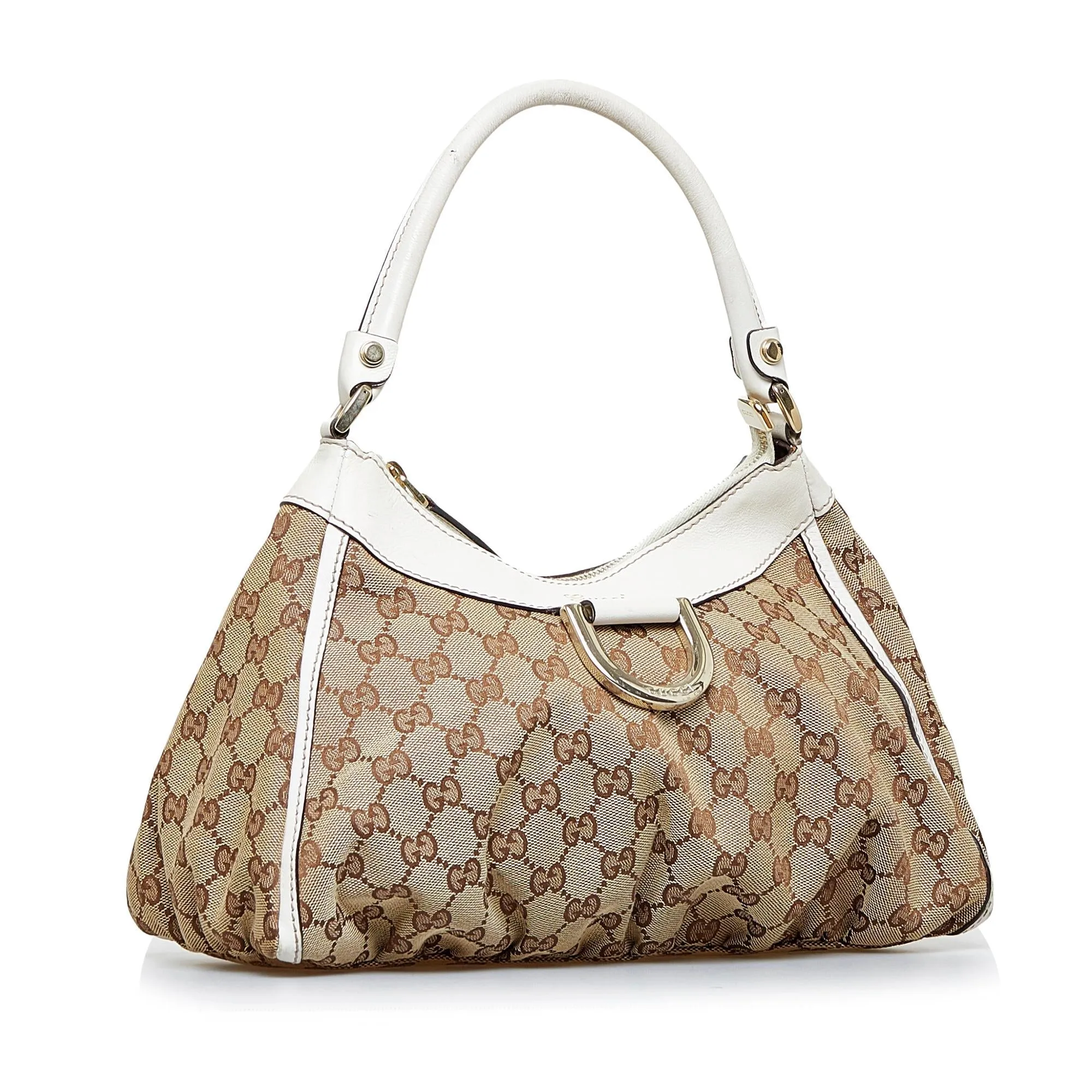 Gucci GG Canvas Abbey D-Ring Shoulder Bag (SHG-rFztis)