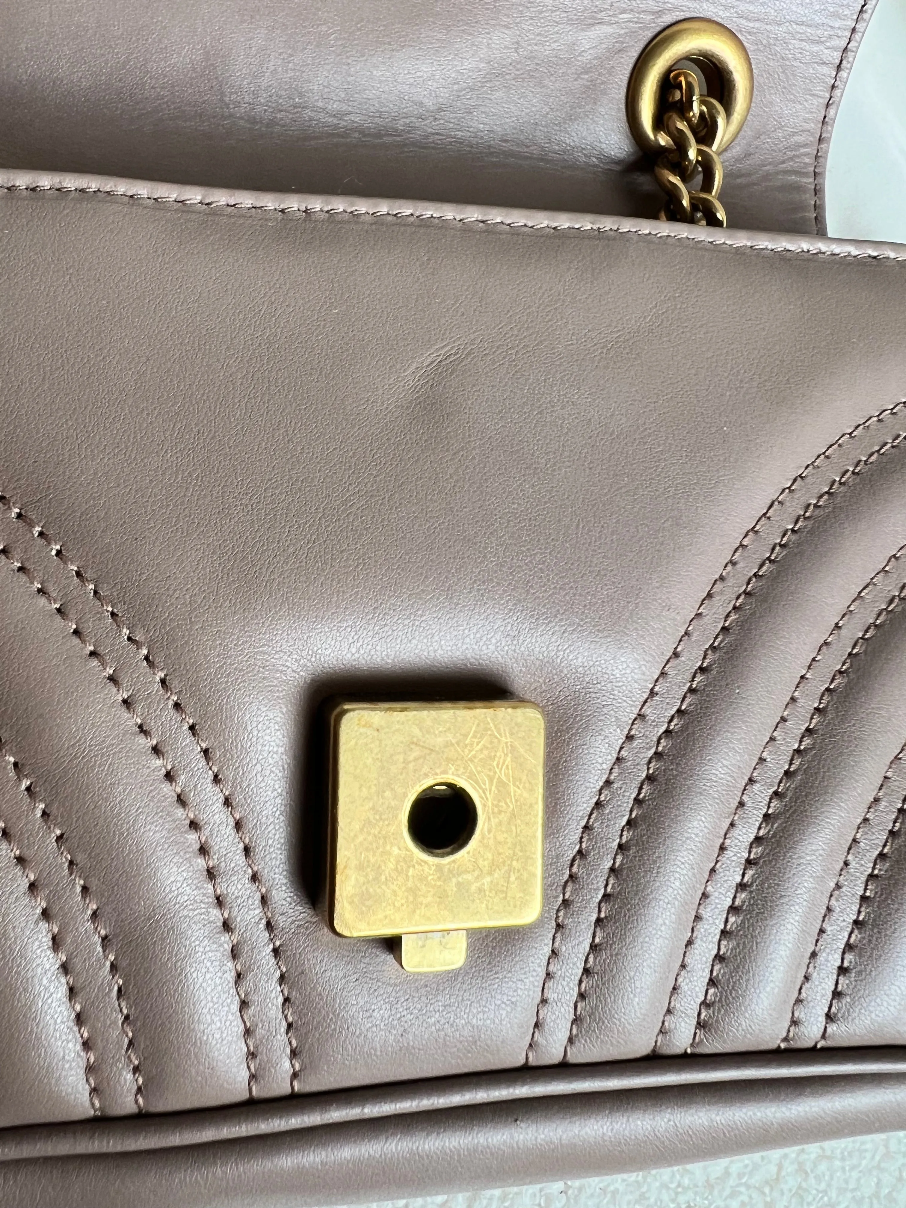 Gucci GG Dusty Pink Marmont Mini Shoulder Bag (RRP ??1,890)