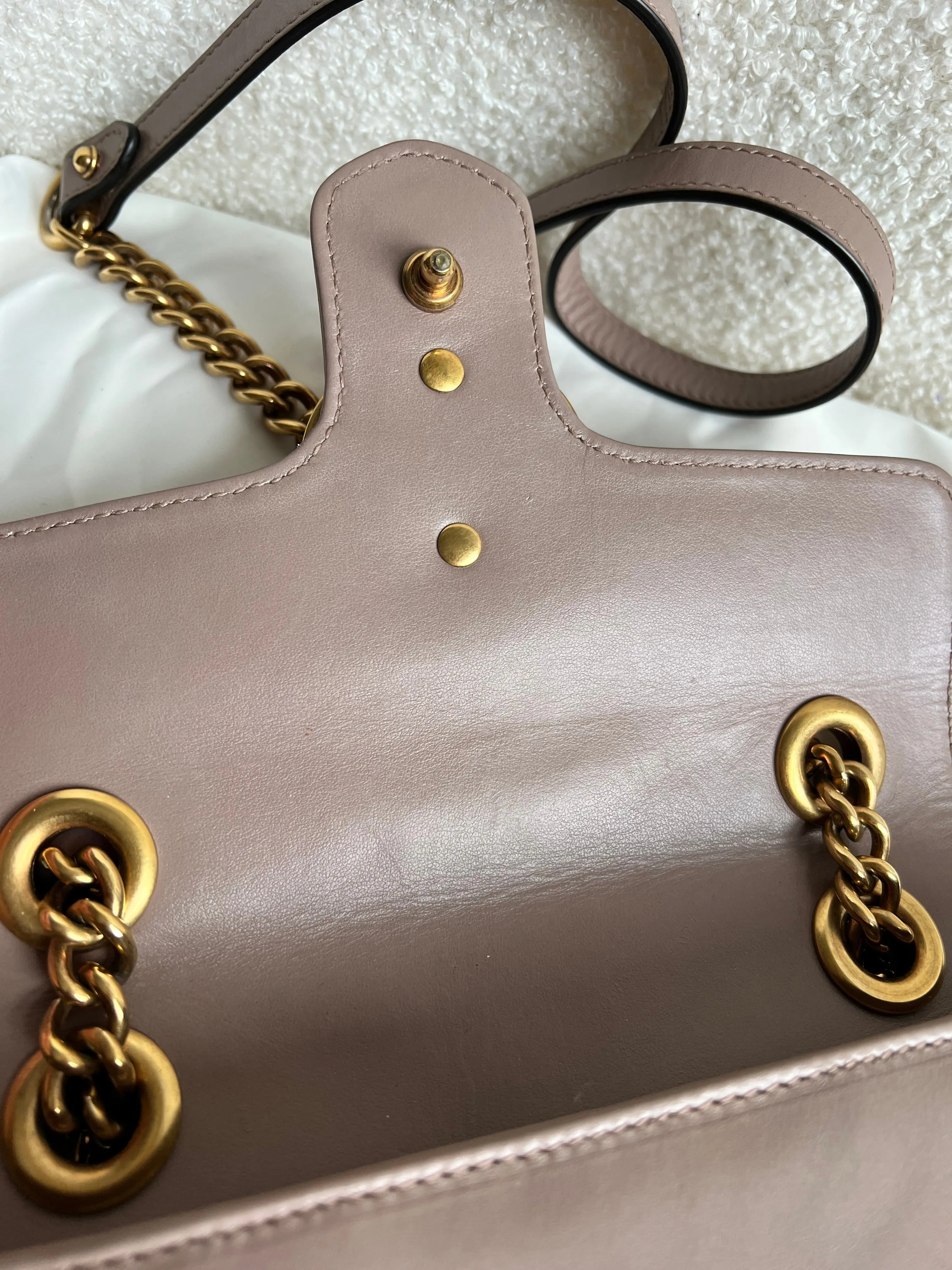 Gucci GG Dusty Pink Marmont Mini Shoulder Bag (RRP ??1,890)