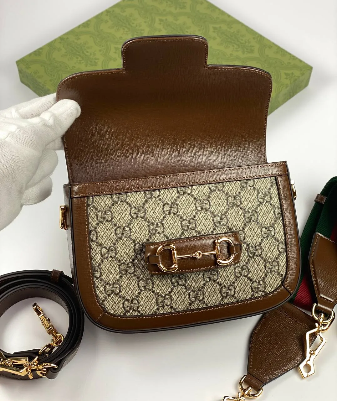Gucci Horsebit 1955 shoulder bag brown