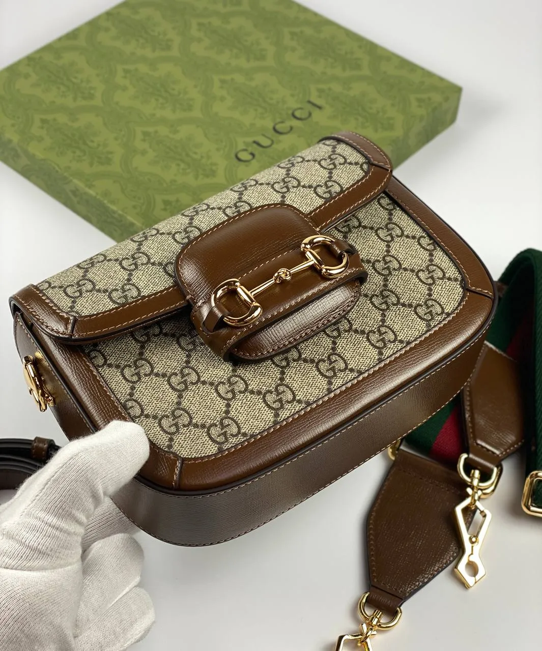 Gucci Horsebit 1955 shoulder bag brown