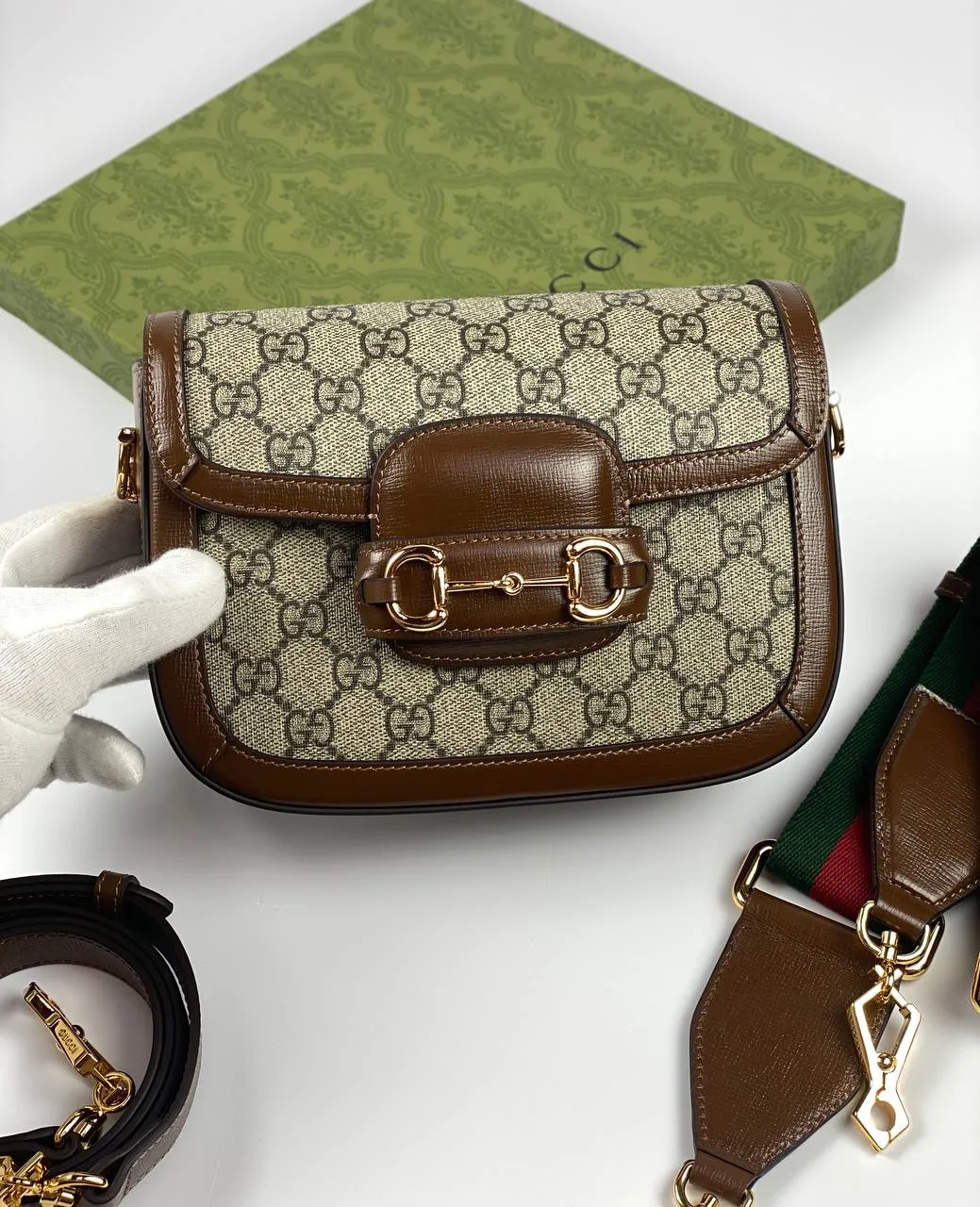 Gucci Horsebit 1955 shoulder bag brown