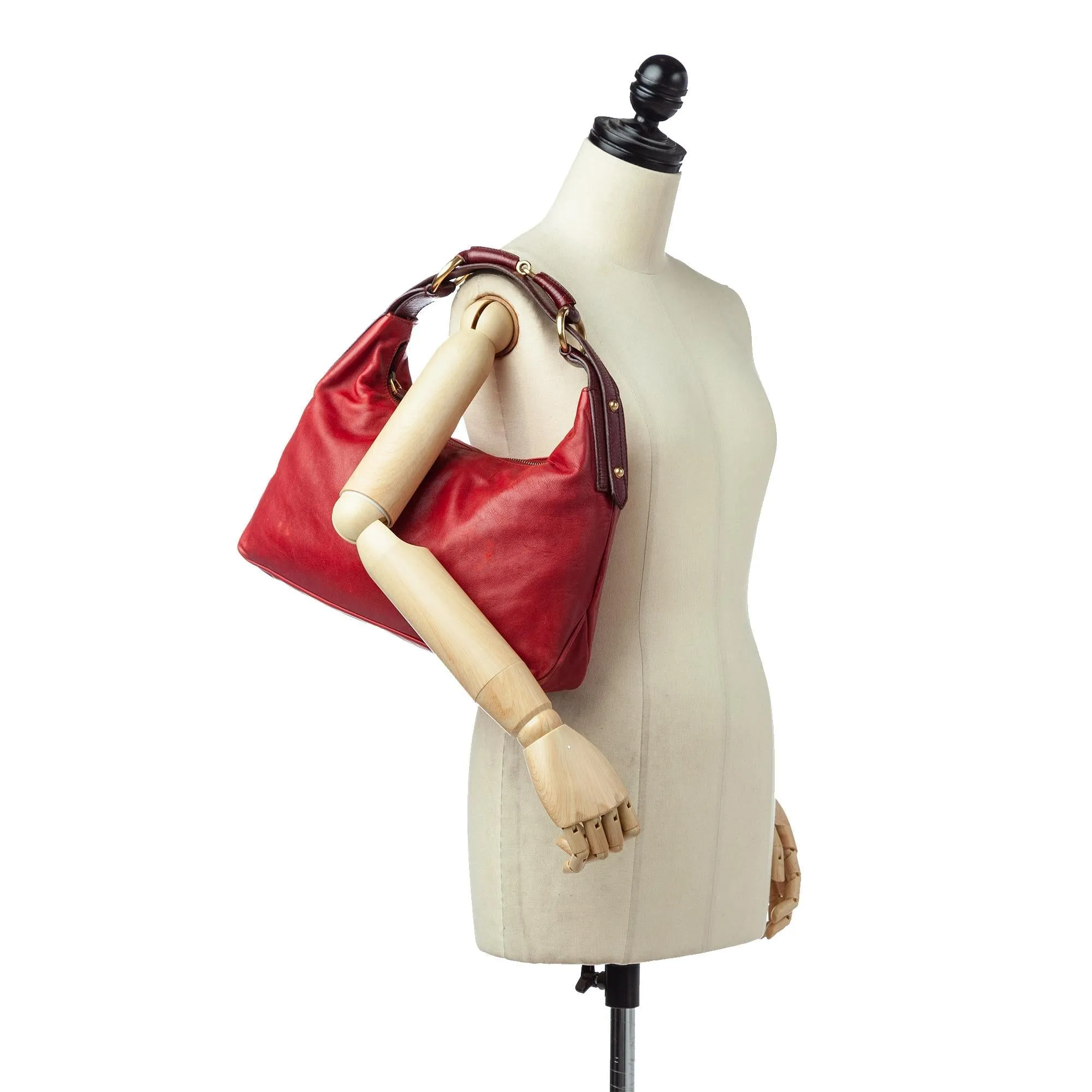 Gucci Horsebit Leather Shoulder Bag
