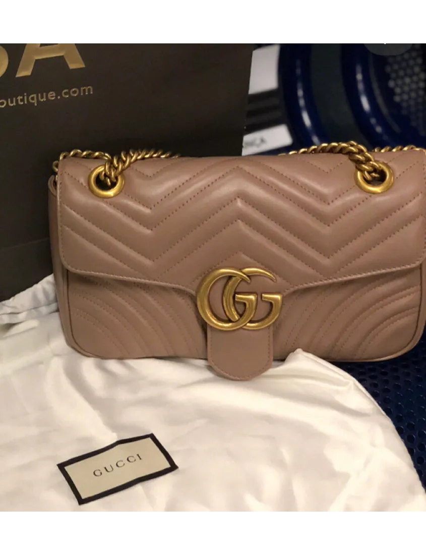 Gucci Medium GG Marmont quilted shoulder bag