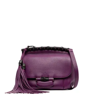 Gucci Purple leather ??Nouveau?? shoulder bag
