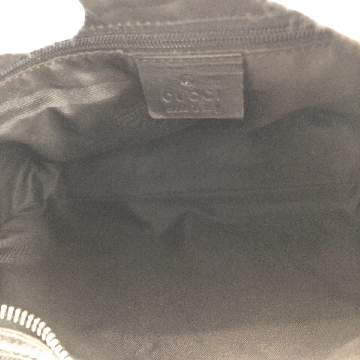 GUCCI Shoulder Bag 001 3821 canvas black Jumbo GG