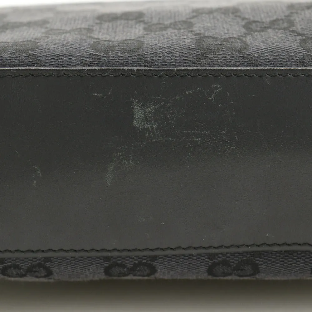 GUCCI Shoulder Bag 001.4231 GG canvas black one belt