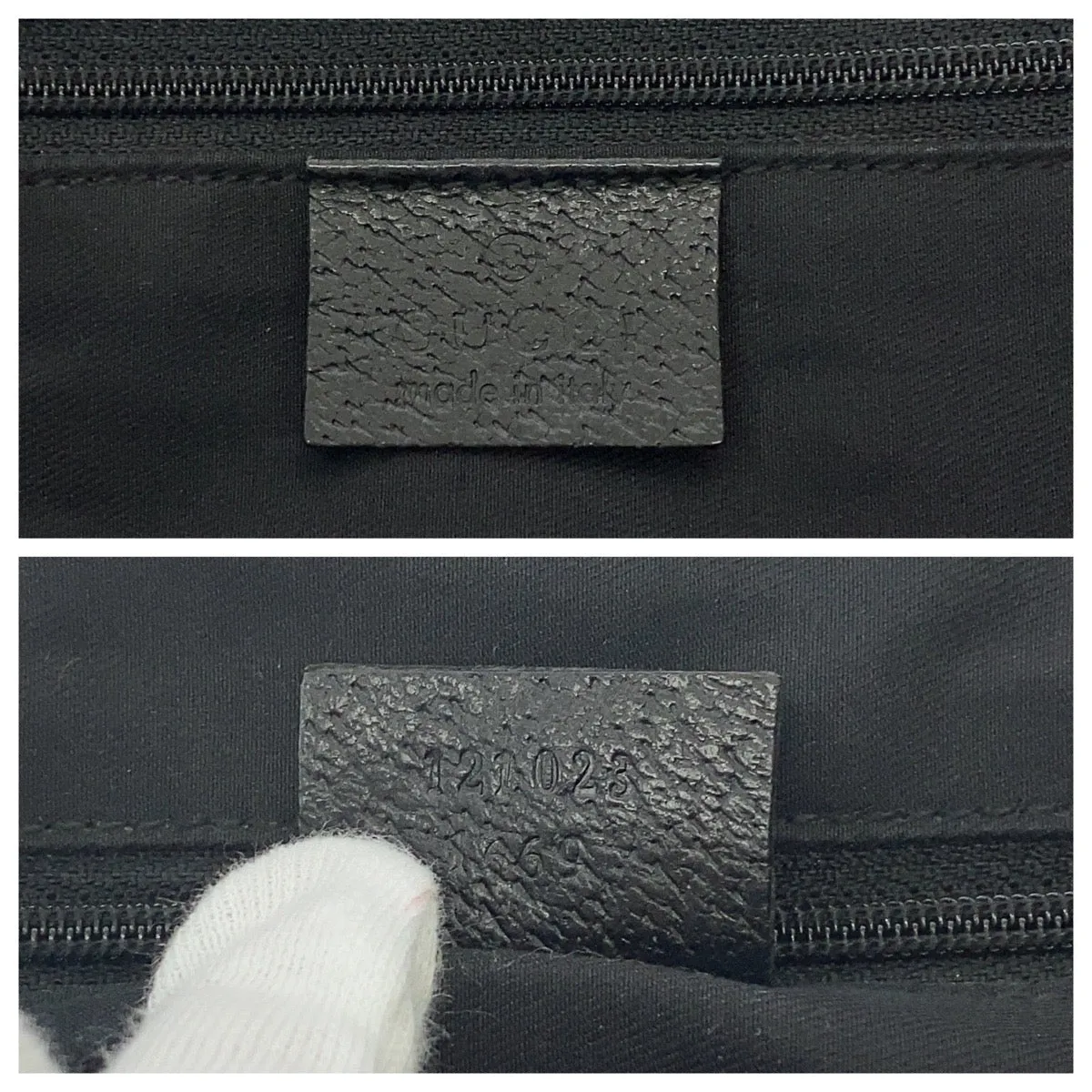 GUCCI Shoulder Bag 121023 GG canvas black