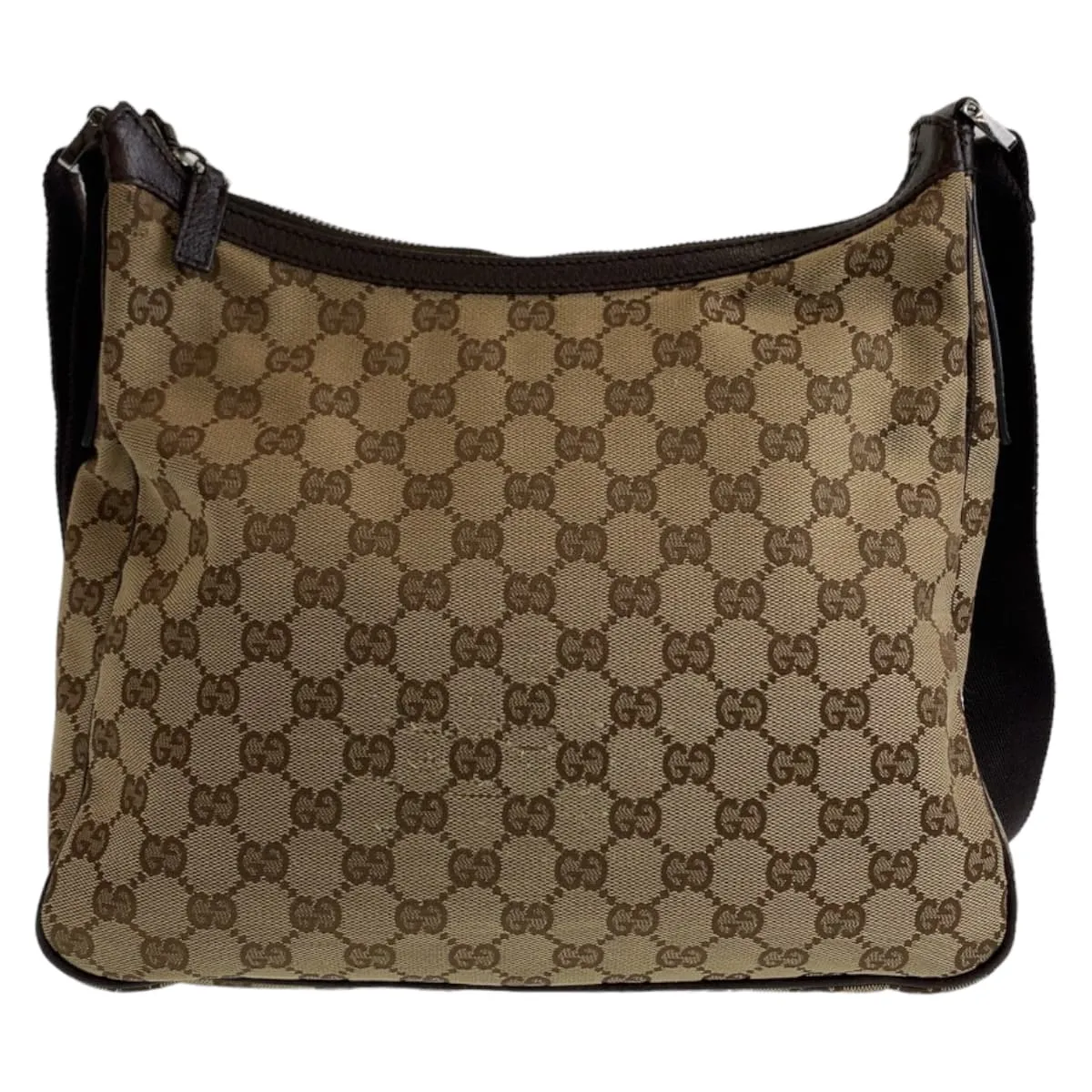 GUCCI Shoulder Bag 131211 GG canvas Beige SilverMetal Crossbody Shoulder Bag Messenger Bag Unisex mens Used