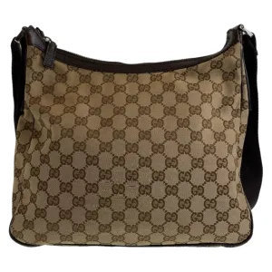 GUCCI Shoulder Bag 131211 GG canvas Beige SilverMetal Crossbody Shoulder Bag Messenger Bag Unisex mens Used