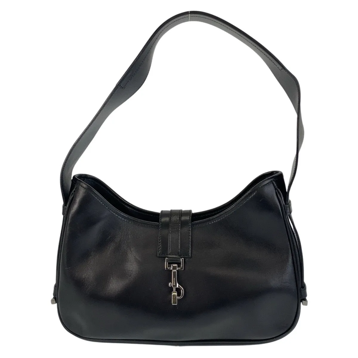 GUCCI Shoulder Bag 143747 leather Black black Women Used