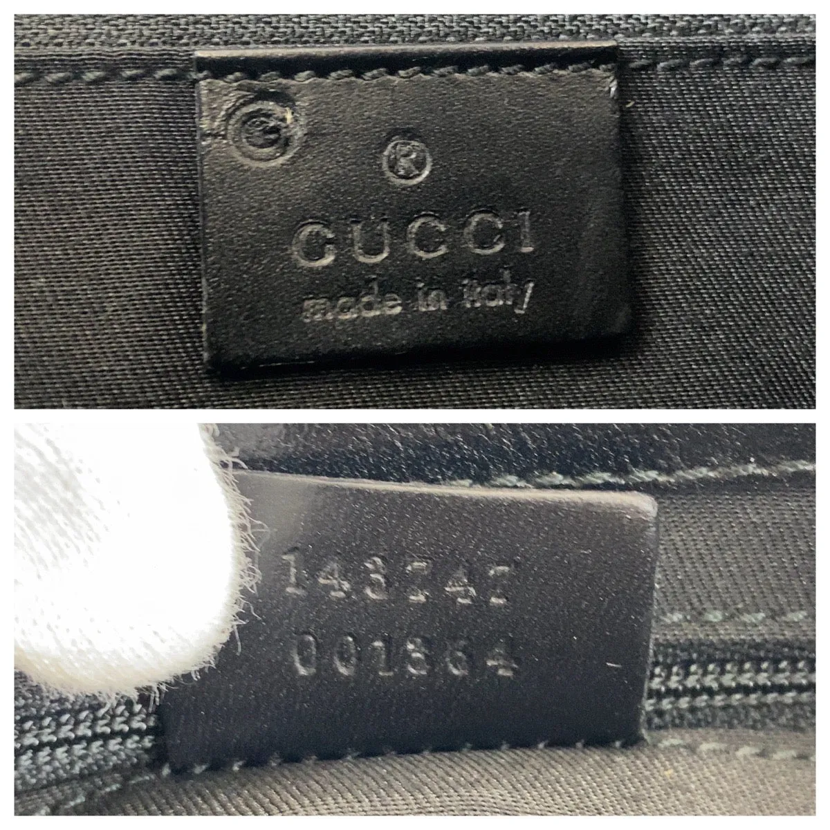 GUCCI Shoulder Bag 143747 leather Black black Women Used