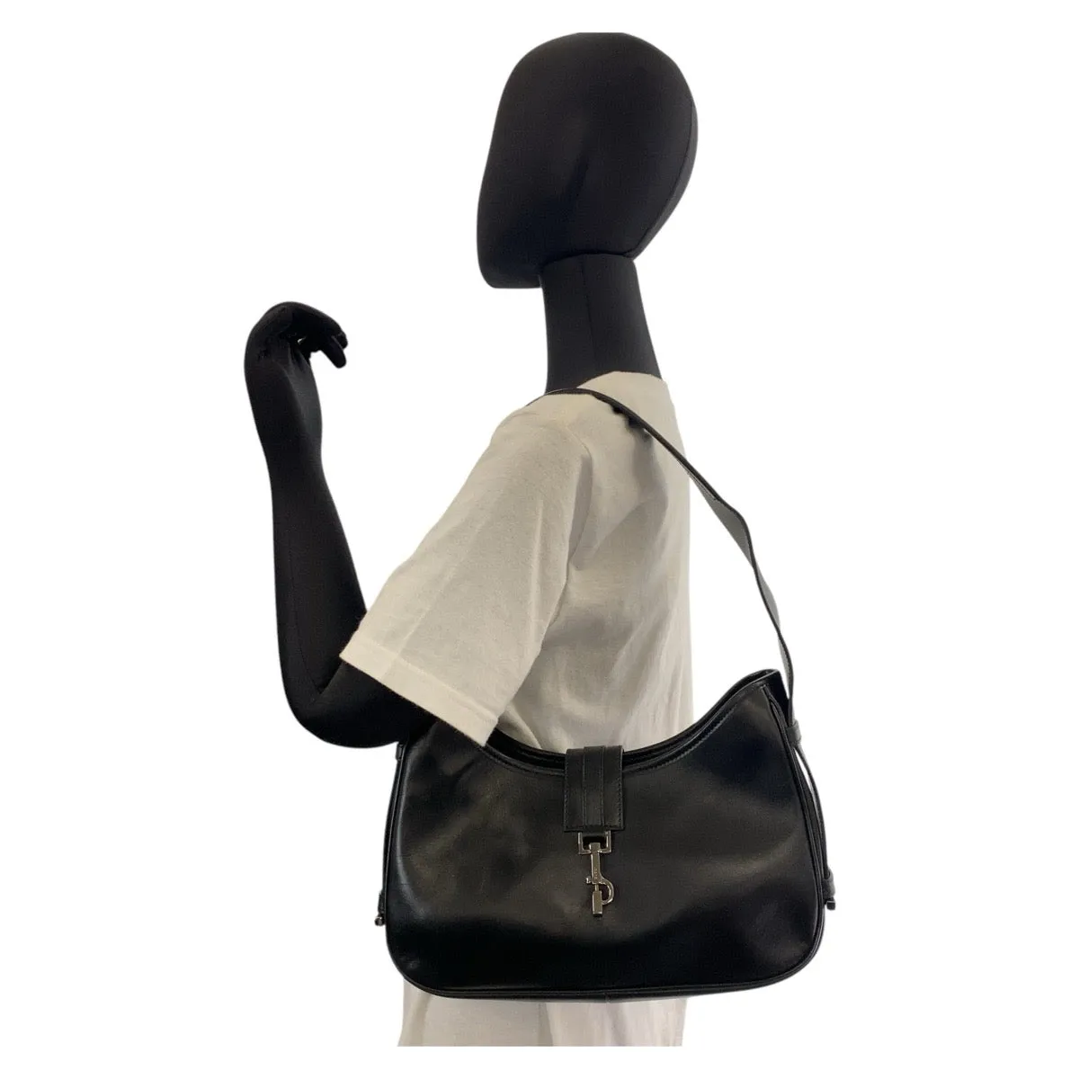 GUCCI Shoulder Bag 143747 leather Black black Women Used