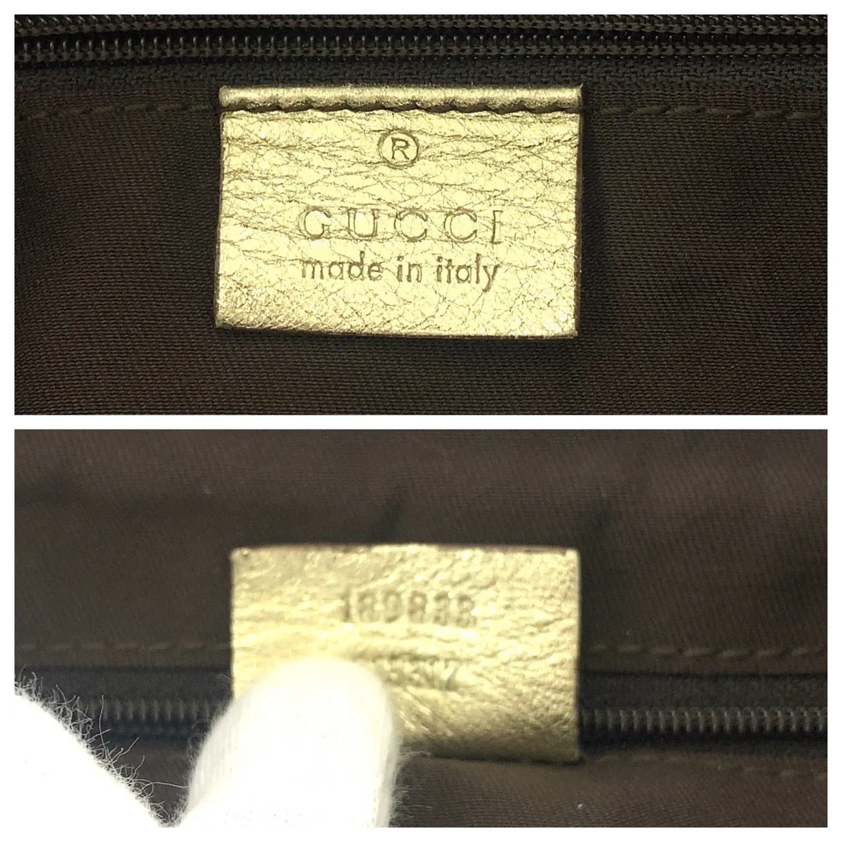 GUCCI Shoulder Bag 189833 GG canvas Beige Gold GoldMetal Hobo One Shoulder Bag Abbey Women Used