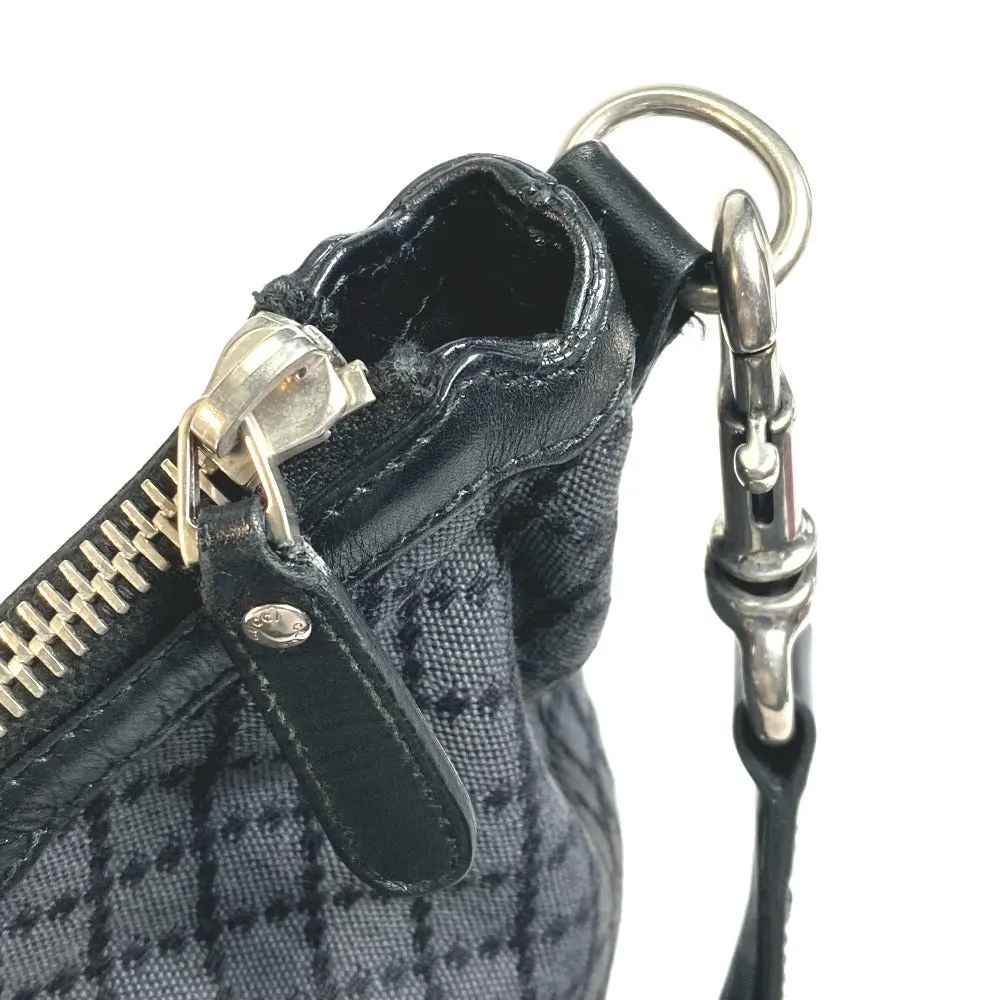 GUCCI Shoulder Bag 243308 canvas Black x gray Diamante Women Used