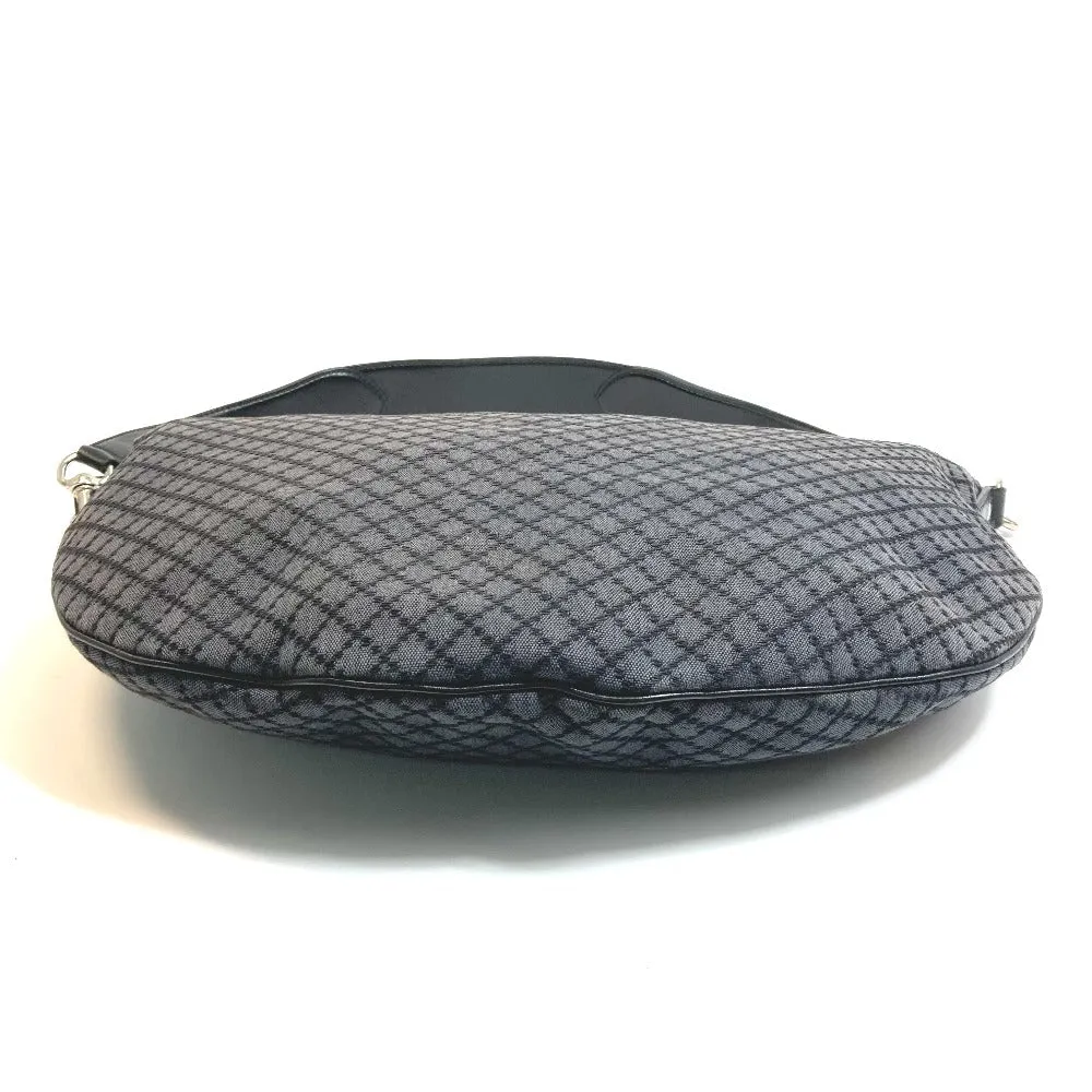 GUCCI Shoulder Bag 243308 canvas Black x gray Diamante Women Used