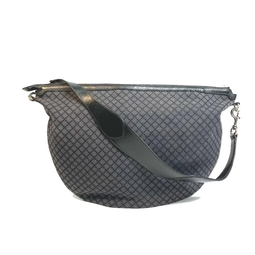 GUCCI Shoulder Bag 243308 canvas Black x gray Diamante Women Used