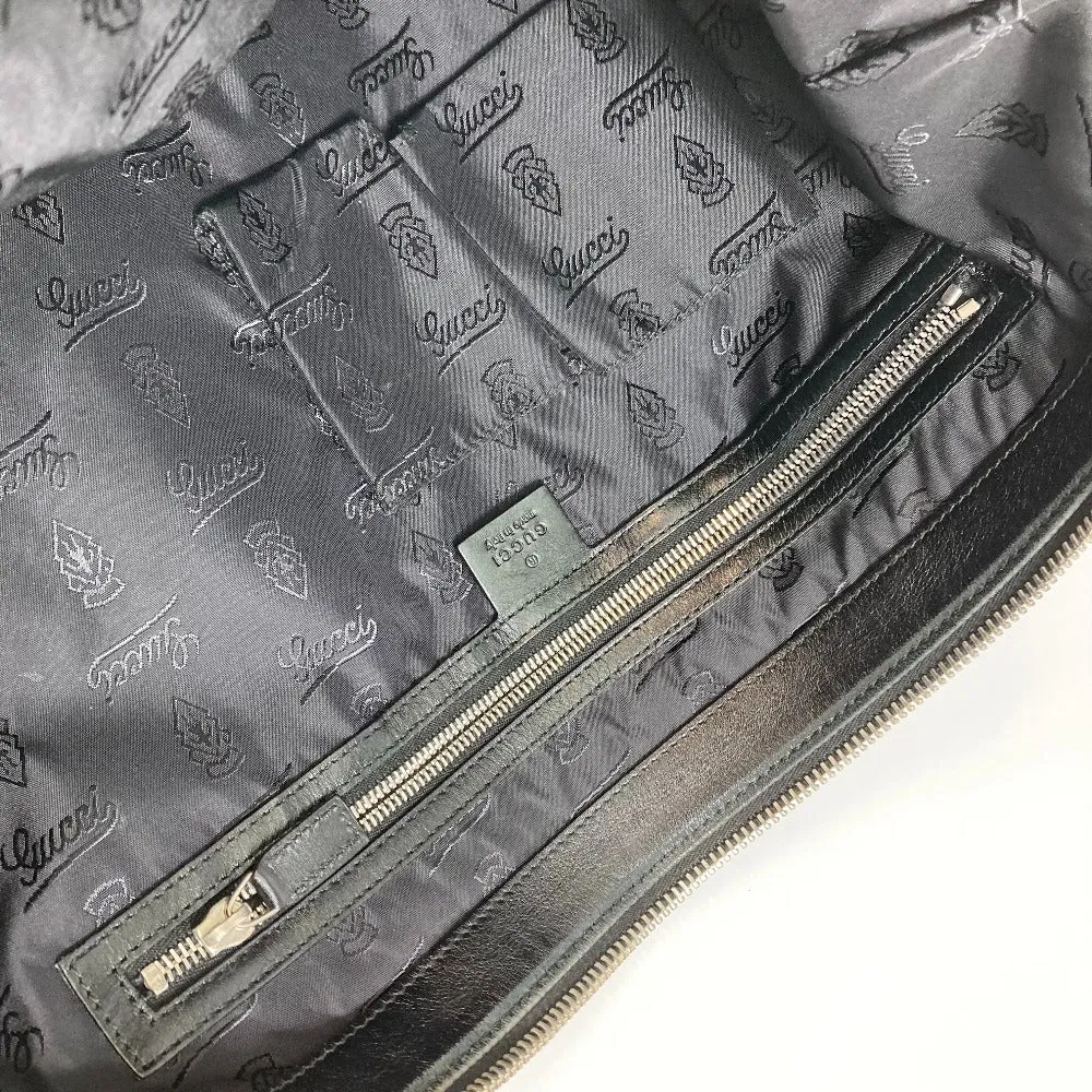 GUCCI Shoulder Bag 243308 canvas Black x gray Diamante Women Used