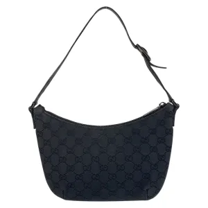 GUCCI Shoulder Bag 32160 GG canvas black