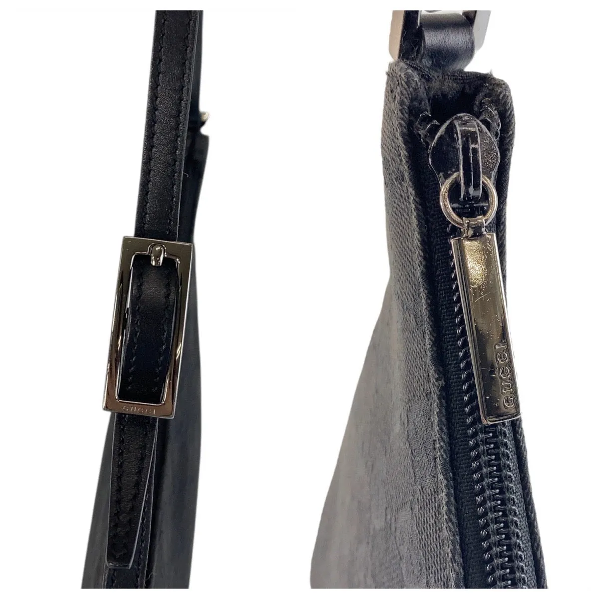 GUCCI Shoulder Bag 32160 GG canvas black