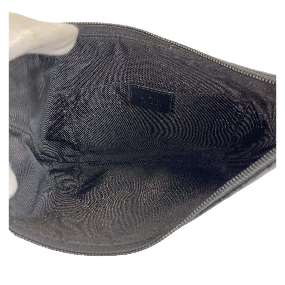 GUCCI Shoulder Bag 32160 GG canvas black