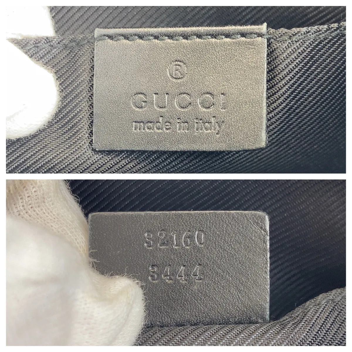 GUCCI Shoulder Bag 32160 GG canvas black
