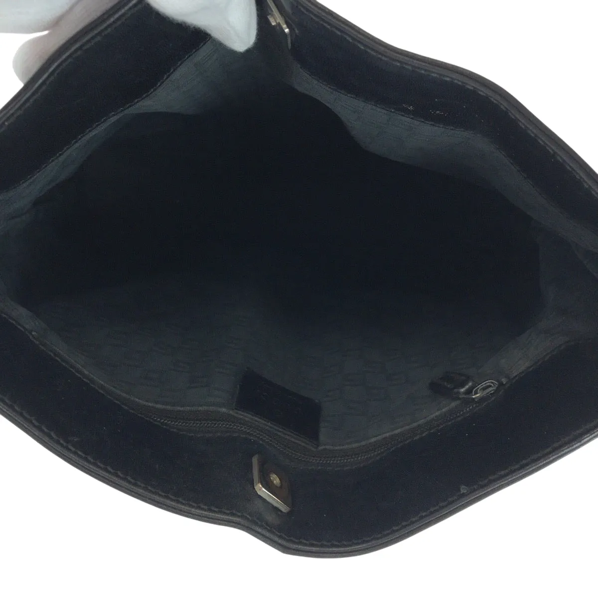 GUCCI Shoulder Bag 33900 Suede Black Green Red SilverMetal Sherry line