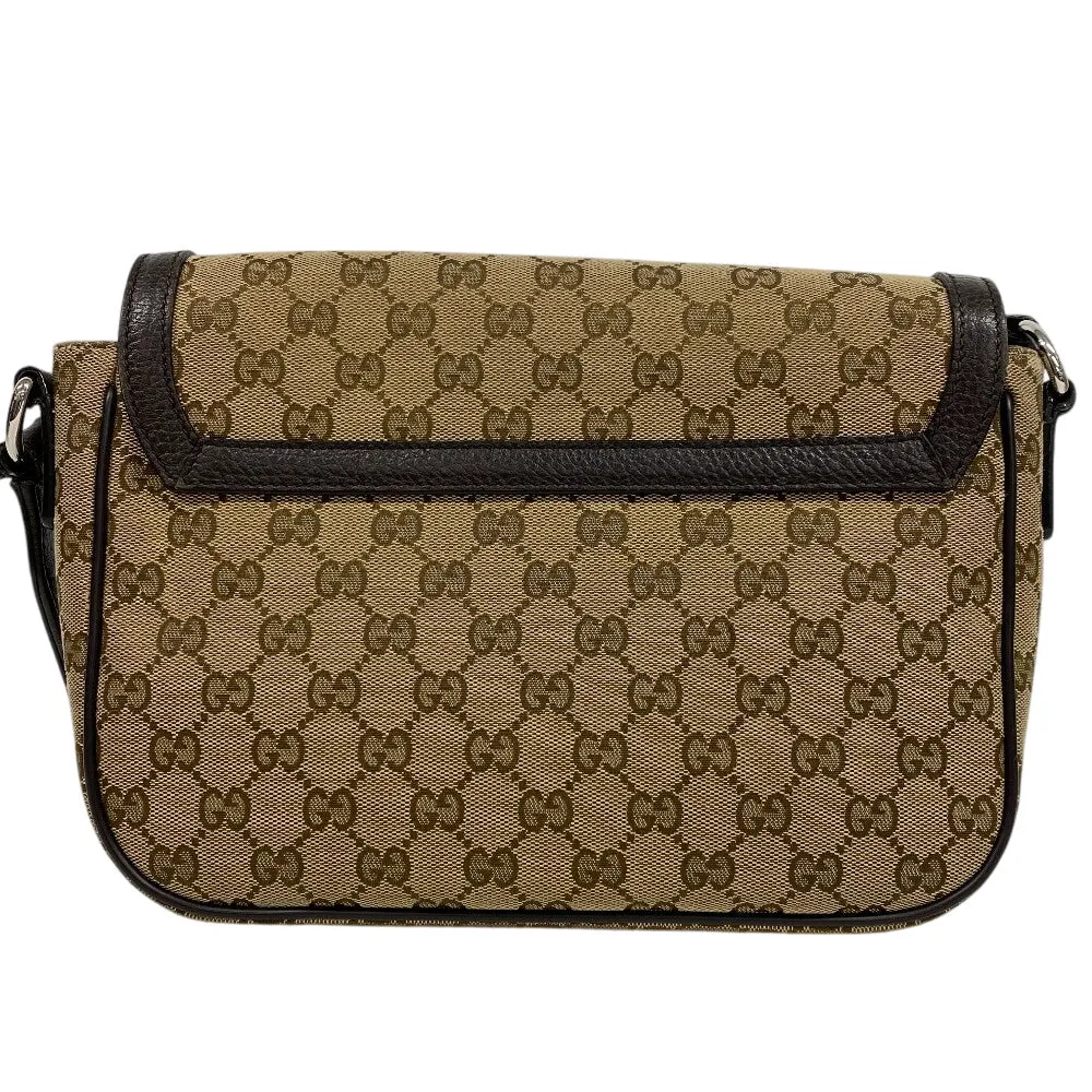 GUCCI Shoulder Bag 449172 canvas Brown GG canvas