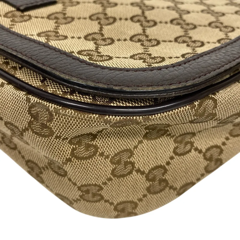 GUCCI Shoulder Bag 449172 canvas Brown GG canvas