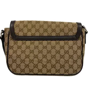 GUCCI Shoulder Bag 449172 canvas Brown GG canvas