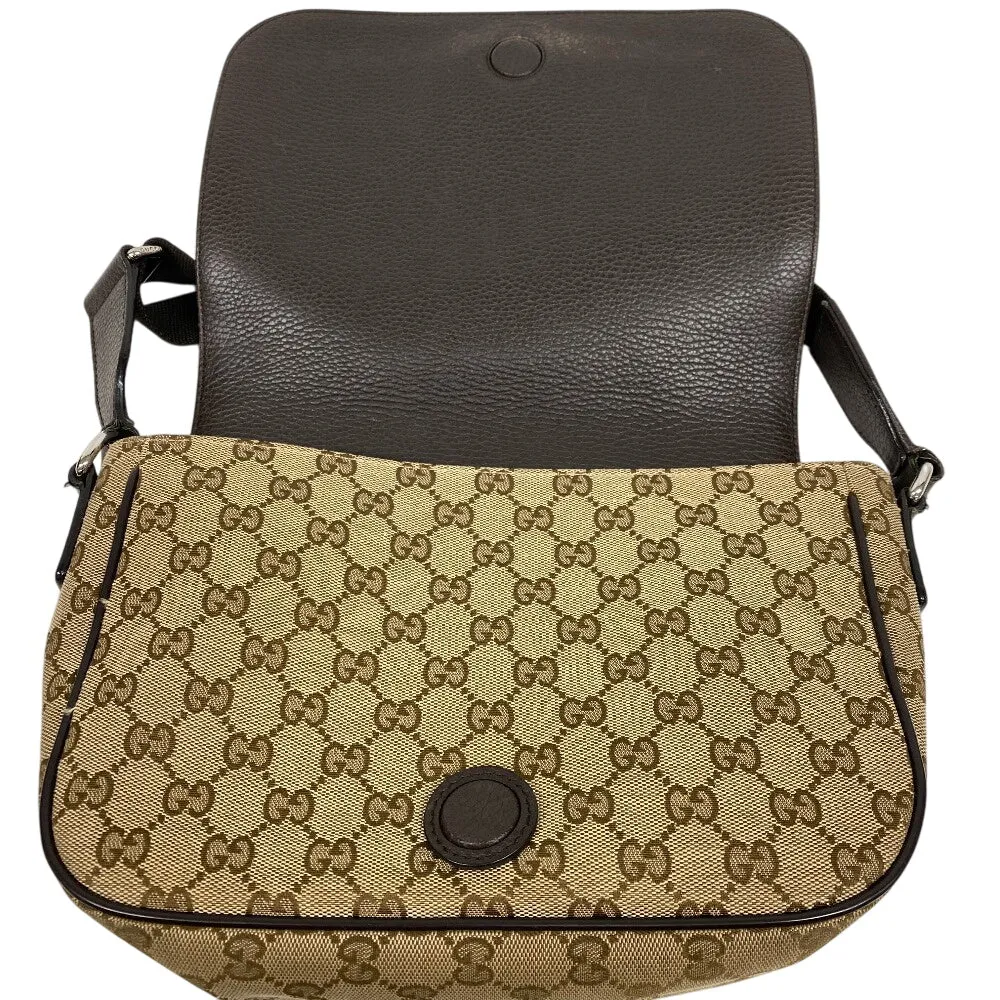 GUCCI Shoulder Bag 449172 canvas Brown GG canvas