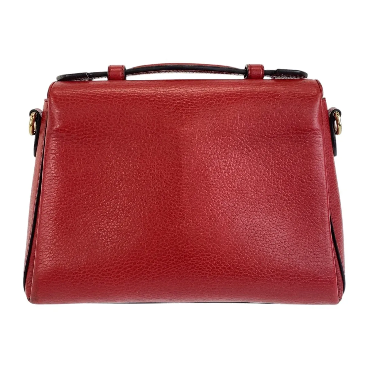 GUCCI Shoulder Bag 510302 leather Red Shoulder Bag Handbag 2way Interlocking Women Used