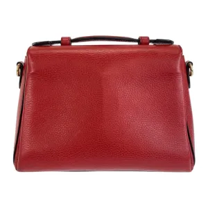 GUCCI Shoulder Bag 510302 leather Red Shoulder Bag Handbag 2way Interlocking Women Used