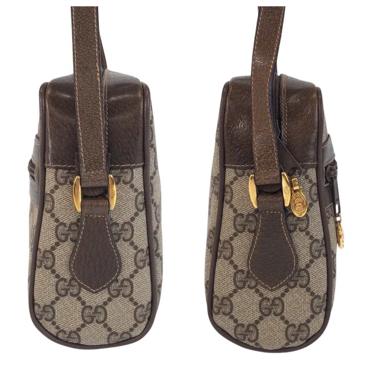 GUCCI Shoulder Bag 65 02 004 GG Supreme Canvas Brown Sherry Line Old Gucci