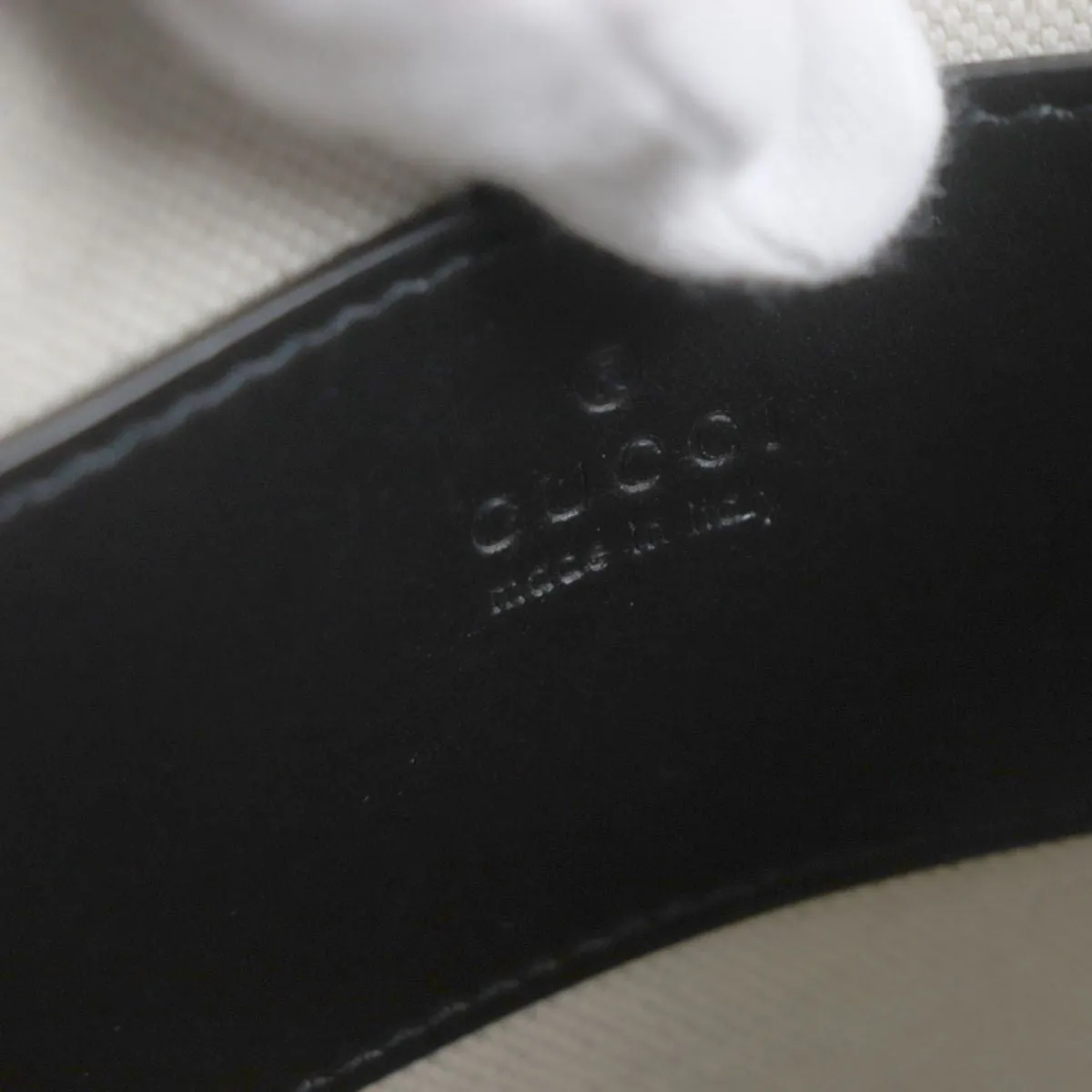 GUCCI Shoulder Bag Main: Leather black mens Used