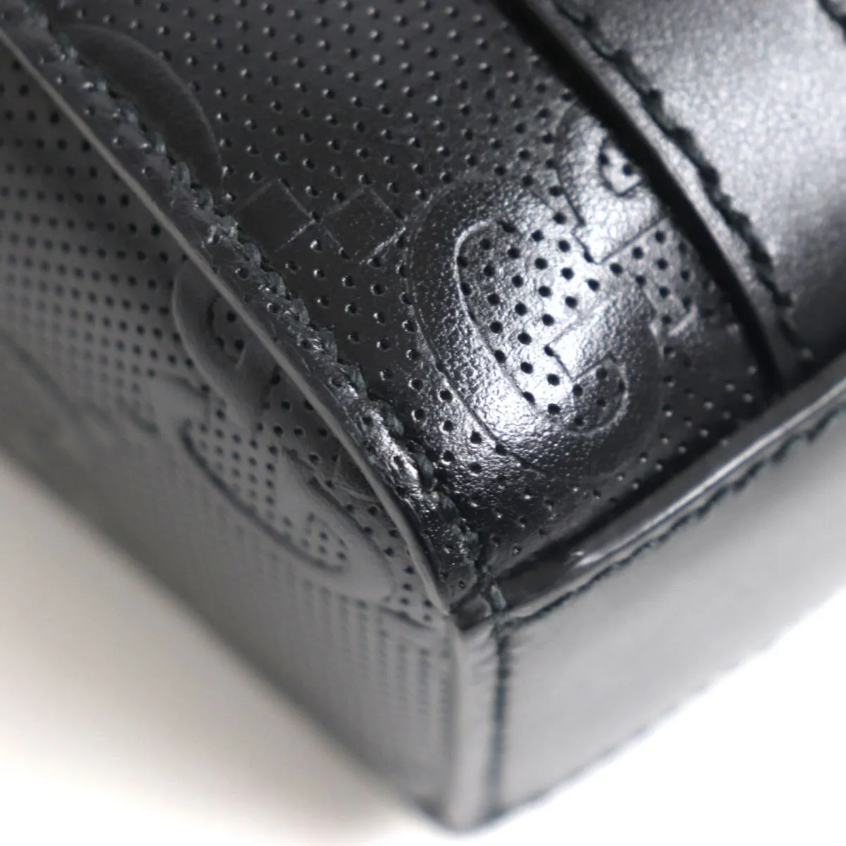GUCCI Shoulder Bag Main: Leather black mens Used