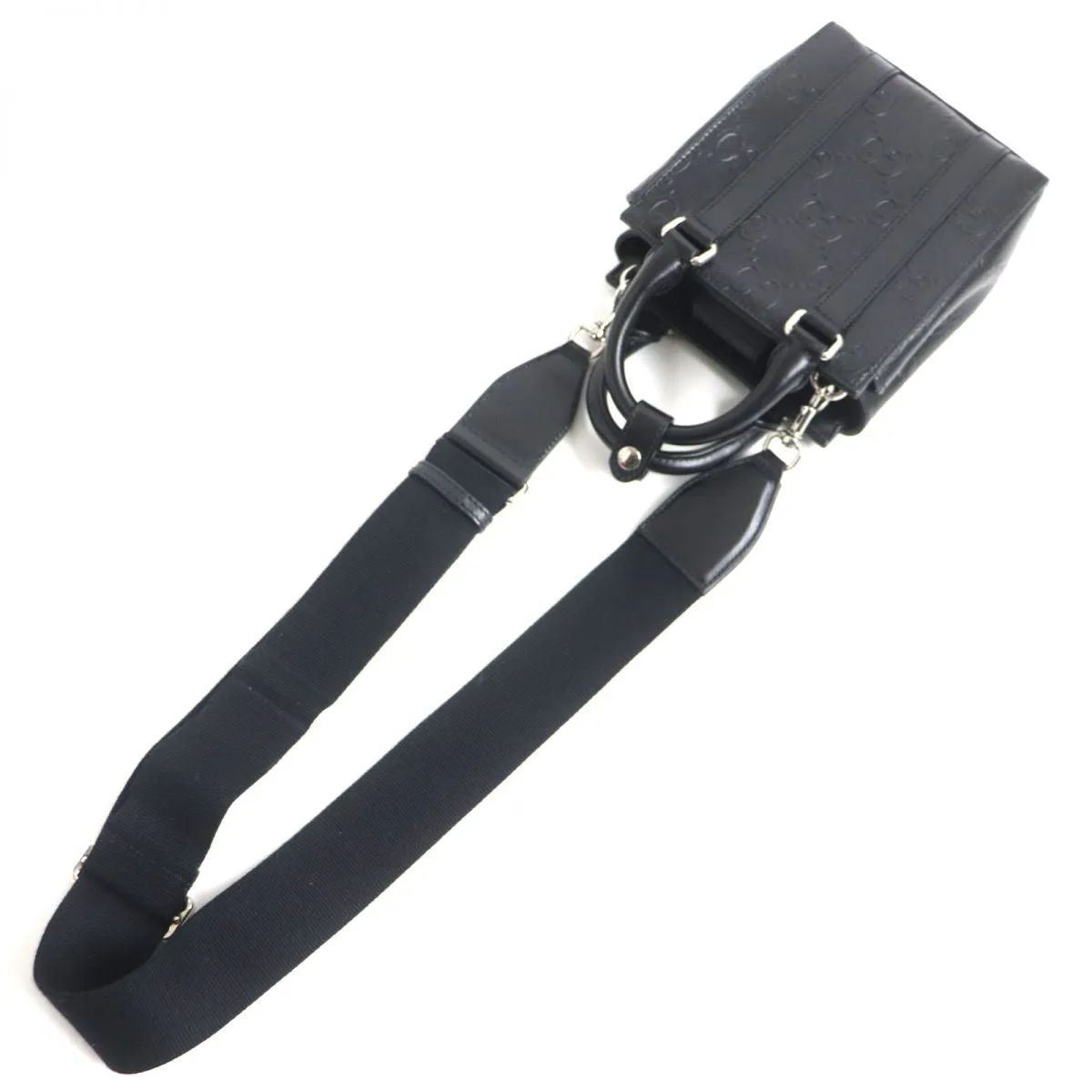 GUCCI Shoulder Bag Main: Leather black mens Used