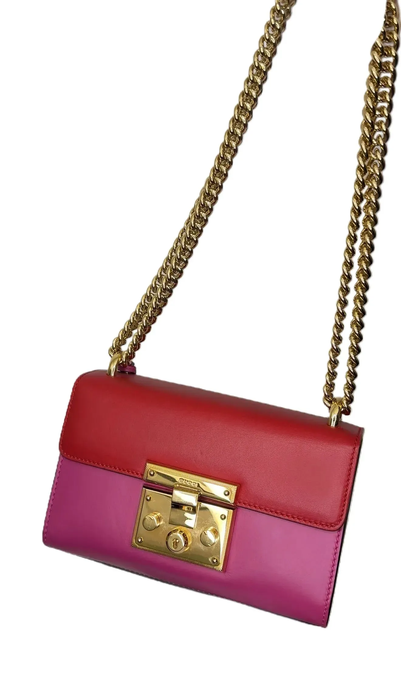 Gucci Small Padlock Shoulder Bag - Pink B3-41