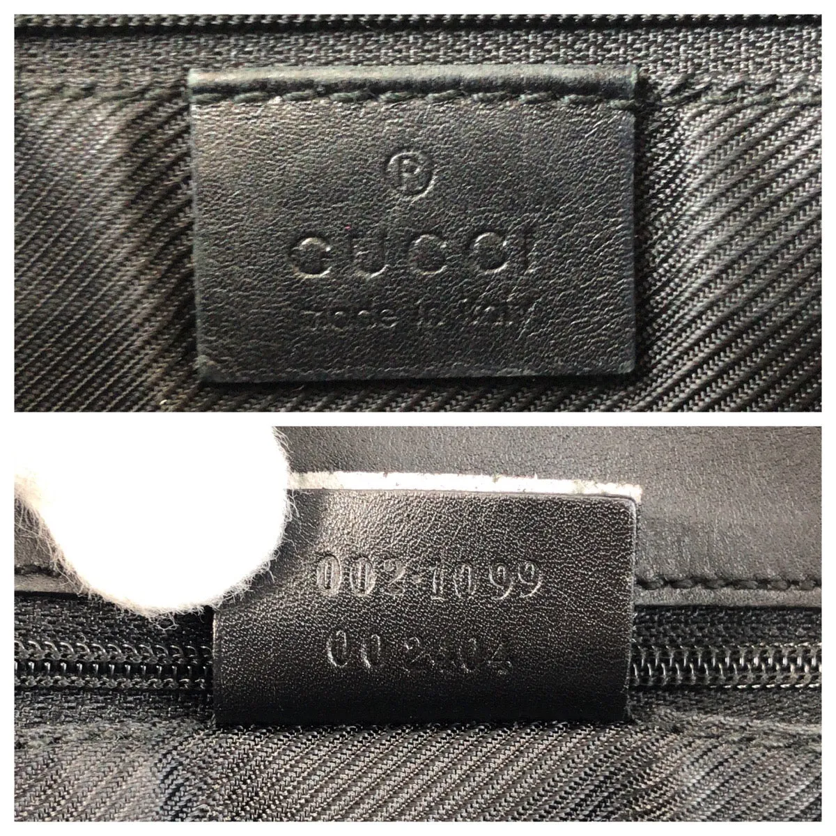 GUCCI Tote Bag 002 1099 GG canvas, leather Beige Black Gold Metal Tote Bag Shoulder Bag Women Used