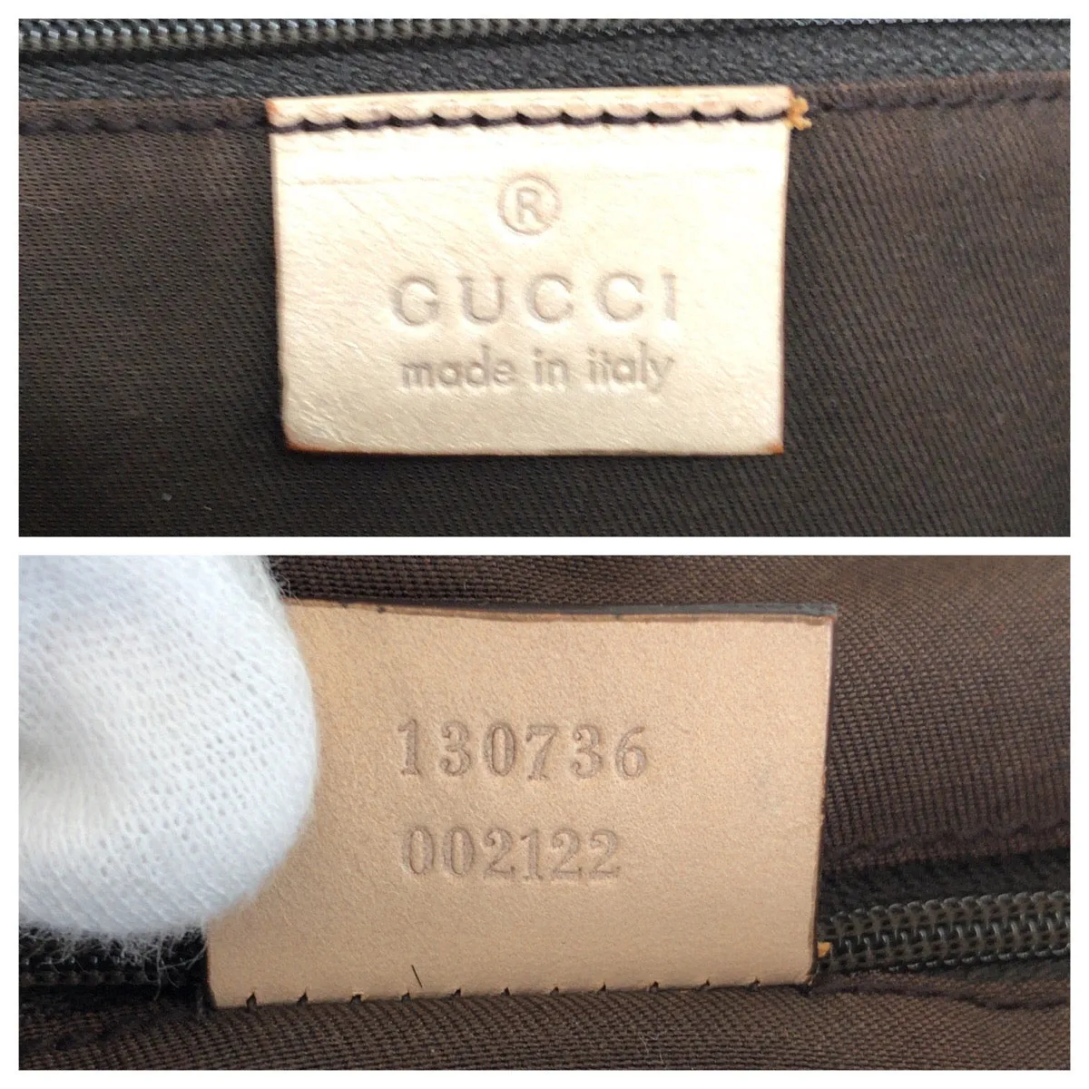 GUCCI Tote Bag 130736 GG canvas, leather Beige Gold Metal Tote Bag Shoulder Bag Abbey Women Used