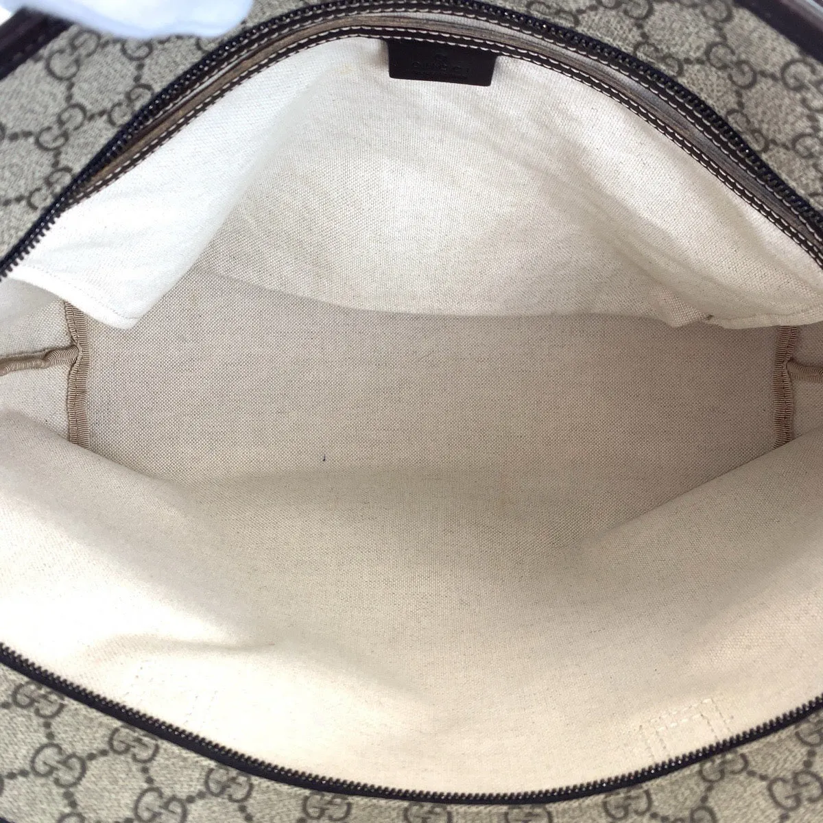 GUCCI Tote Bag 211137 GG Supreme canvas, leather beige Tote Bag Shoulder Bag Women Used