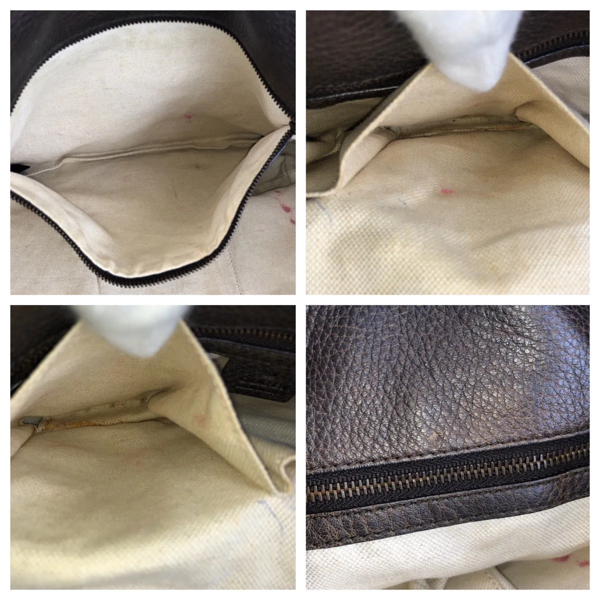 GUCCI Tote Bag 353125 GG canvas, leather Beige Brown Gold Metal Tote Bag Shoulder Bag Bamboo Women Used
